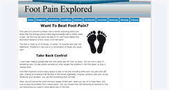 Desktop Screenshot of foot-pain-explored.com