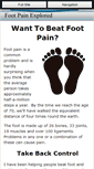 Mobile Screenshot of foot-pain-explored.com
